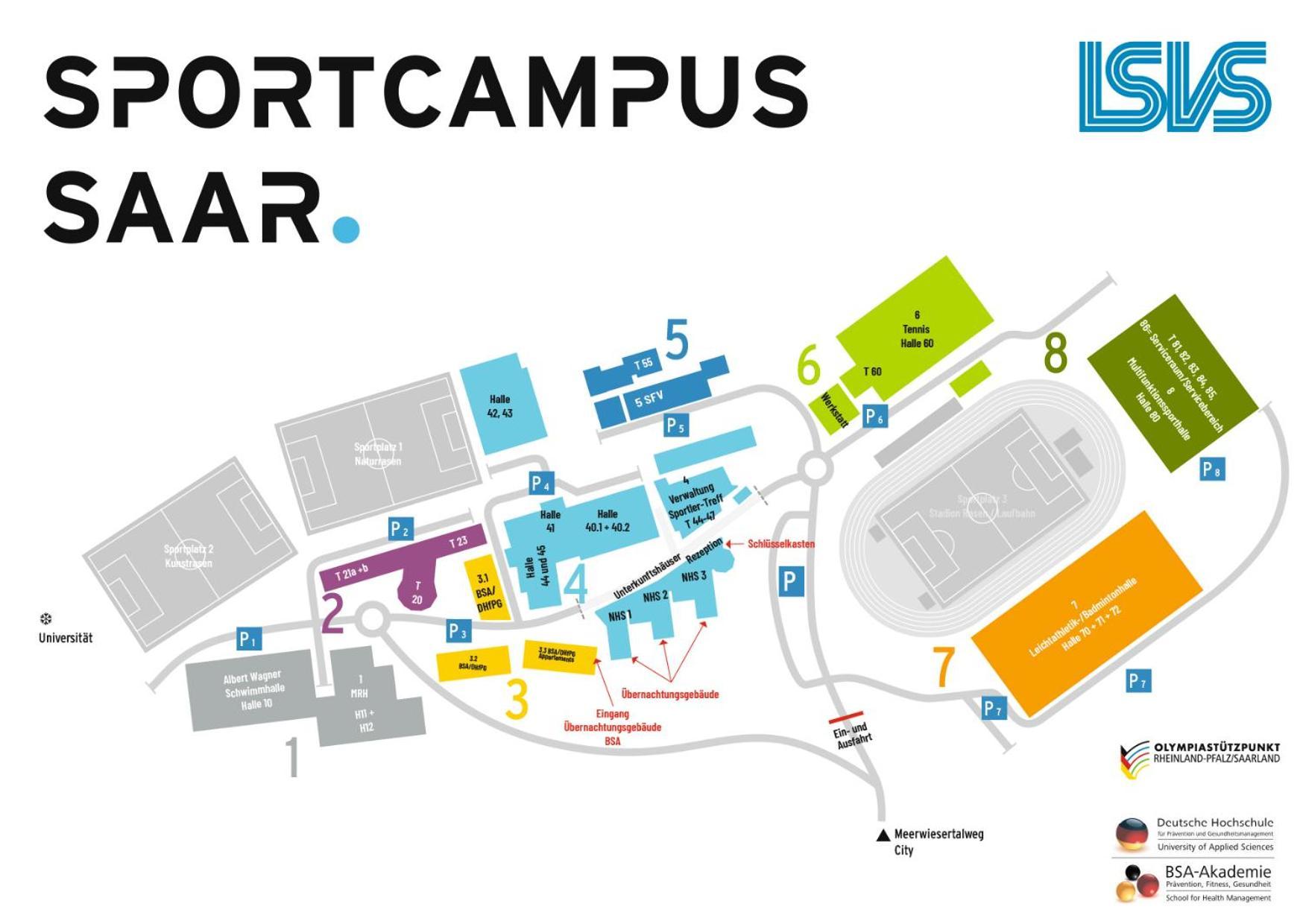 Hotel Sportcampus Saar Saarbrücken Exteriér fotografie